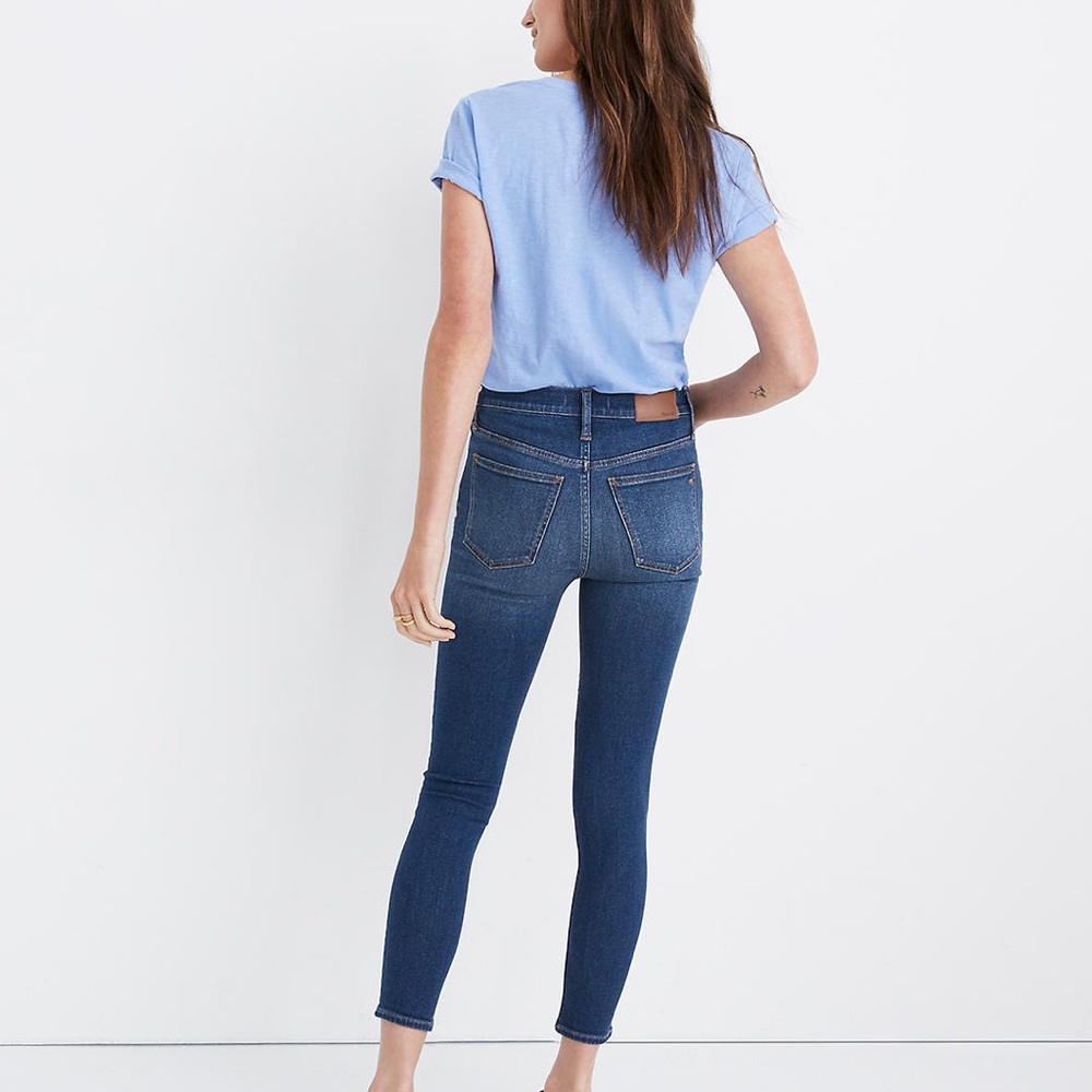 Madewell mid rise skinny cropped button fly denim. Excellent condition. SZ30 - Picture 2 of 7